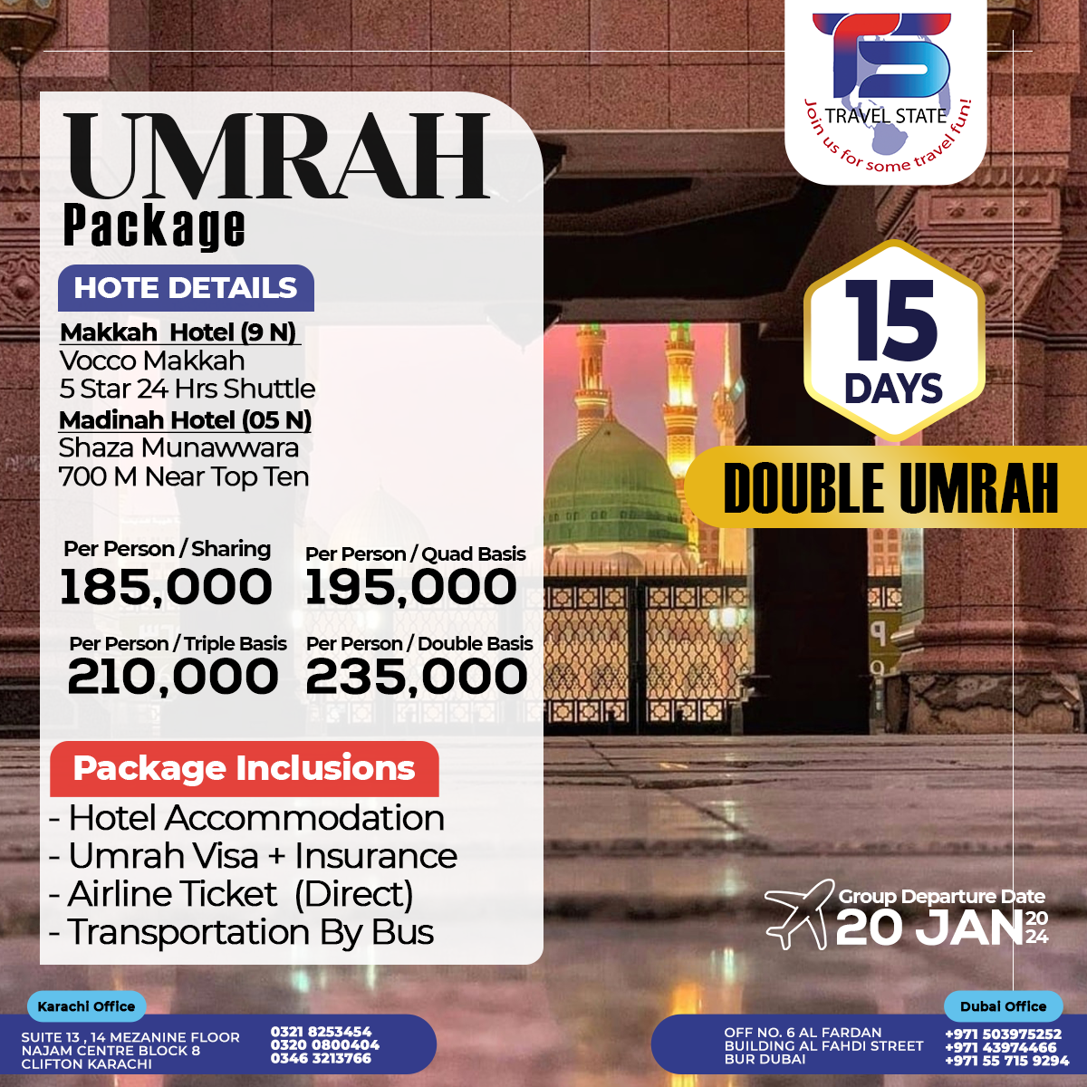 15 Days Package With Vocco